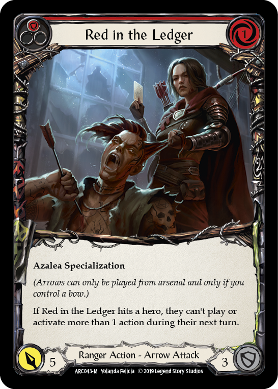 ARC043-RF - Majestic - Red in the Ledger