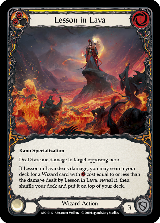 ARC121-RF - Super-Rare - Lesson in Lava