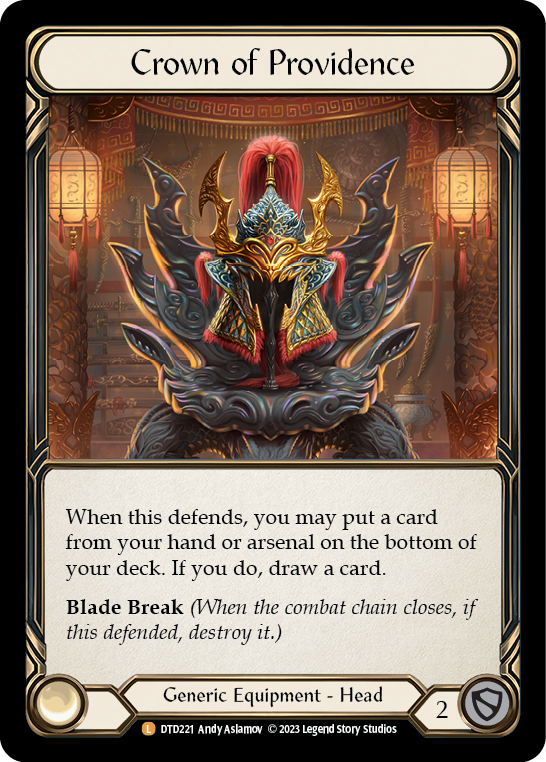 DTD221 - Legendary - Crown of Providence