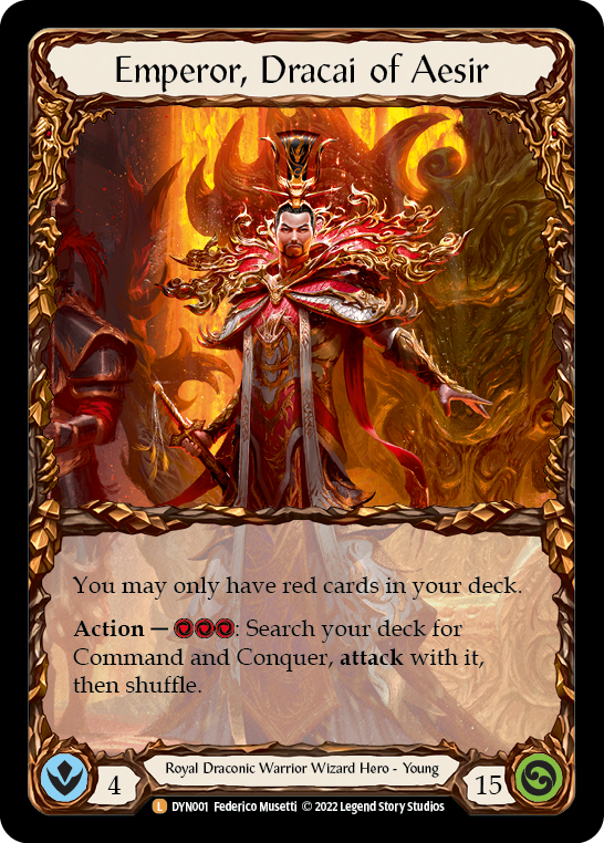 DYN001-RF - Legendary - Emperor, Dracai of Aesir