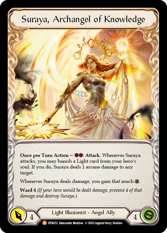 DYN212-CF - Legendary - Invoke Suraya // Suraya, Archangel of Knowledge