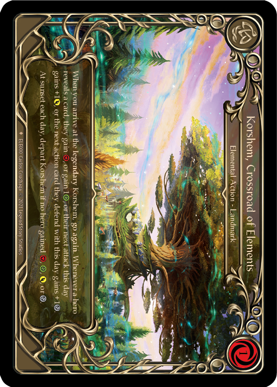 ELE000-CF - Fabled - Korshem, Crossroad of Elements