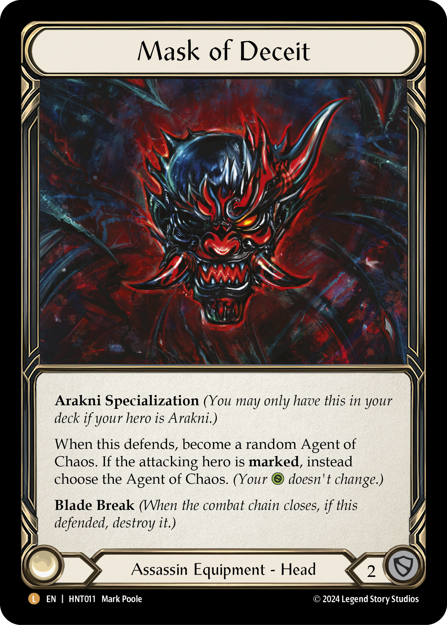 HNT011-RF - Legendary - Mask of Deceit
