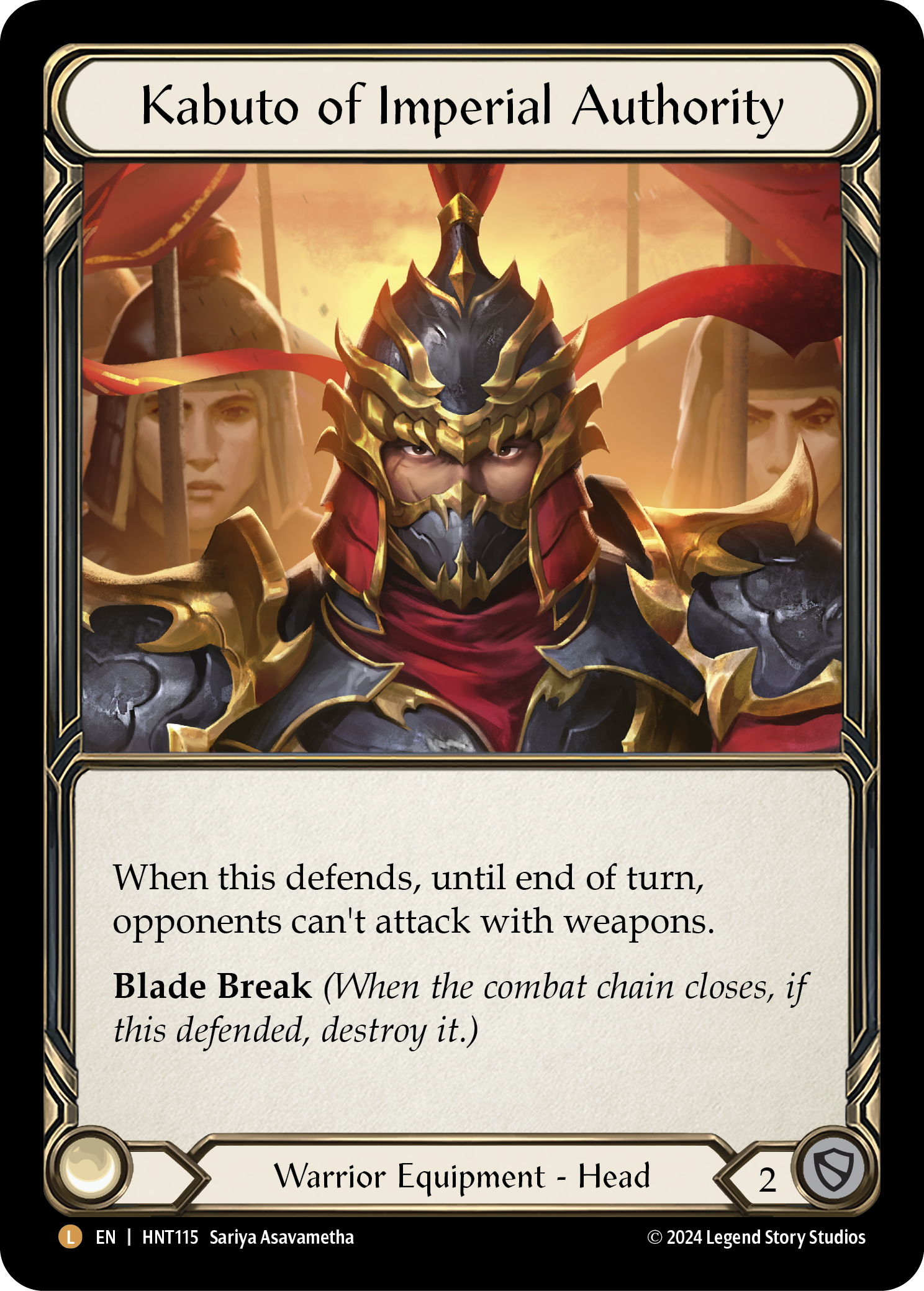 HNT115-RF - Legendary - Kabuto of Imperial Authority