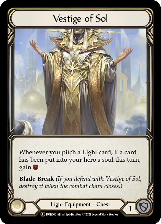 U-MON060-RF - Legendary - Vestige of Sol