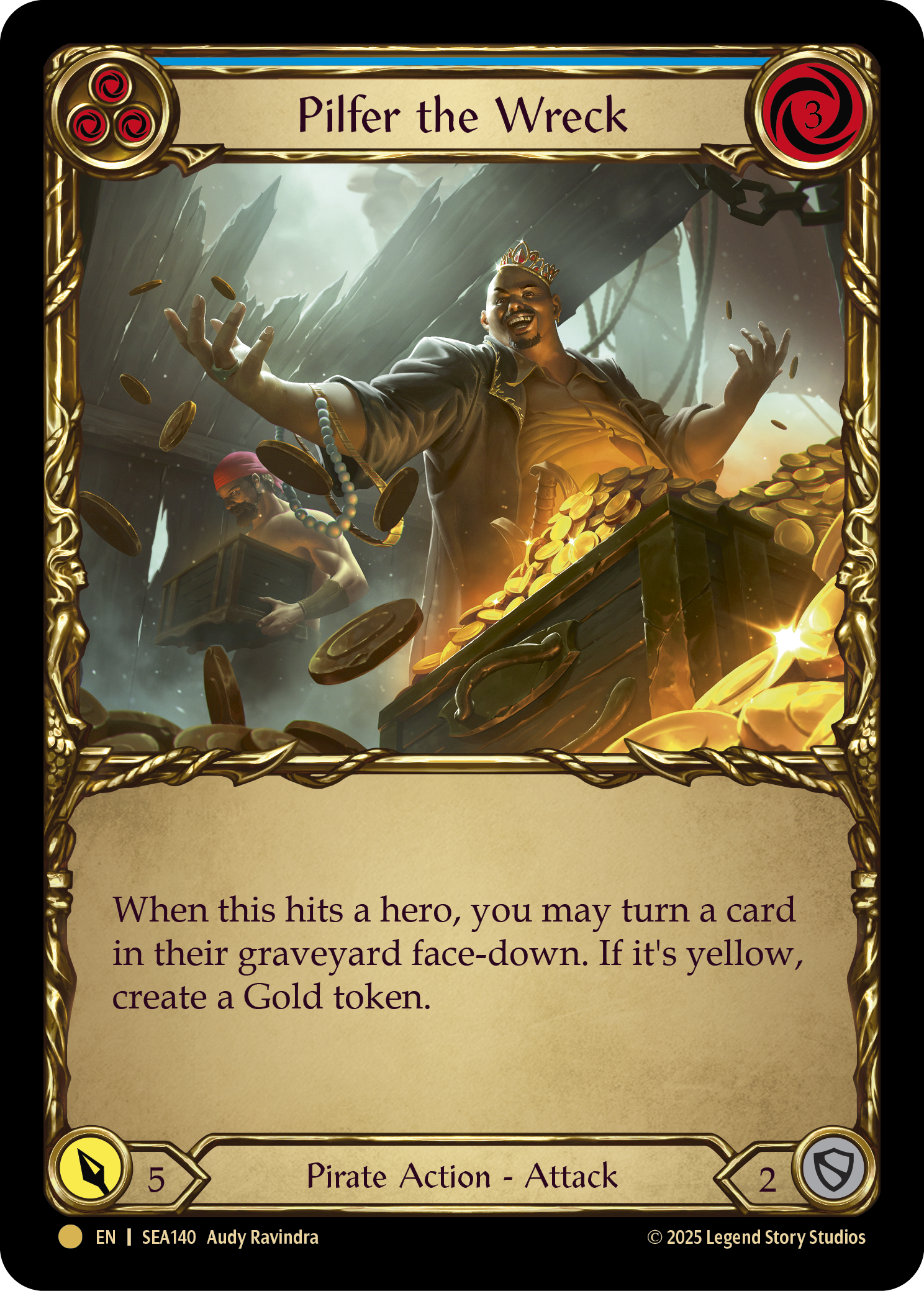 SEA140-TP - Pirate-Booty - Pilfer the Wreck (Blue)