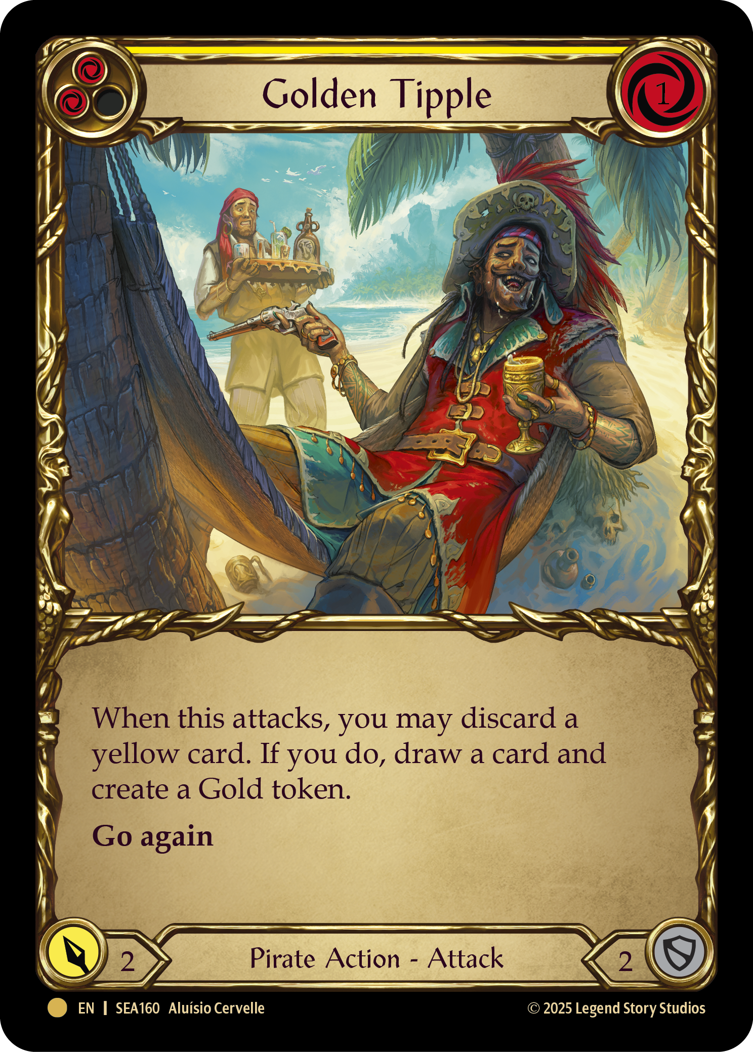 SEA160-TP - Pirate-Booty - Golden Tipple (Yellow)