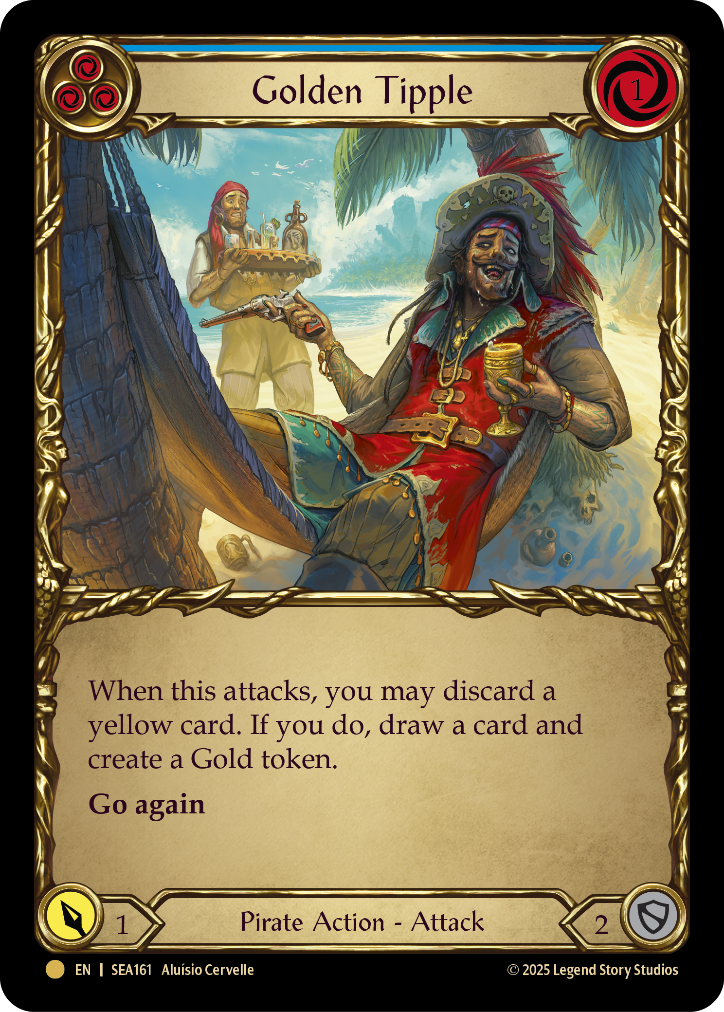 SEA161-TP - Pirate-Booty - Golden Tipple (Blue)