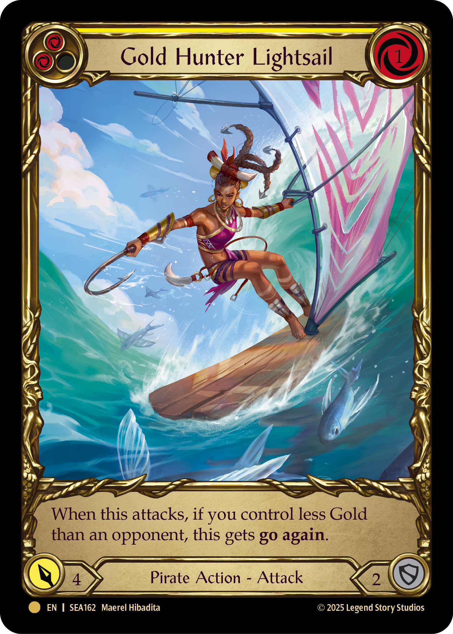 SEA162-TP - Pirate-Booty - Gold Hunter Lightsail