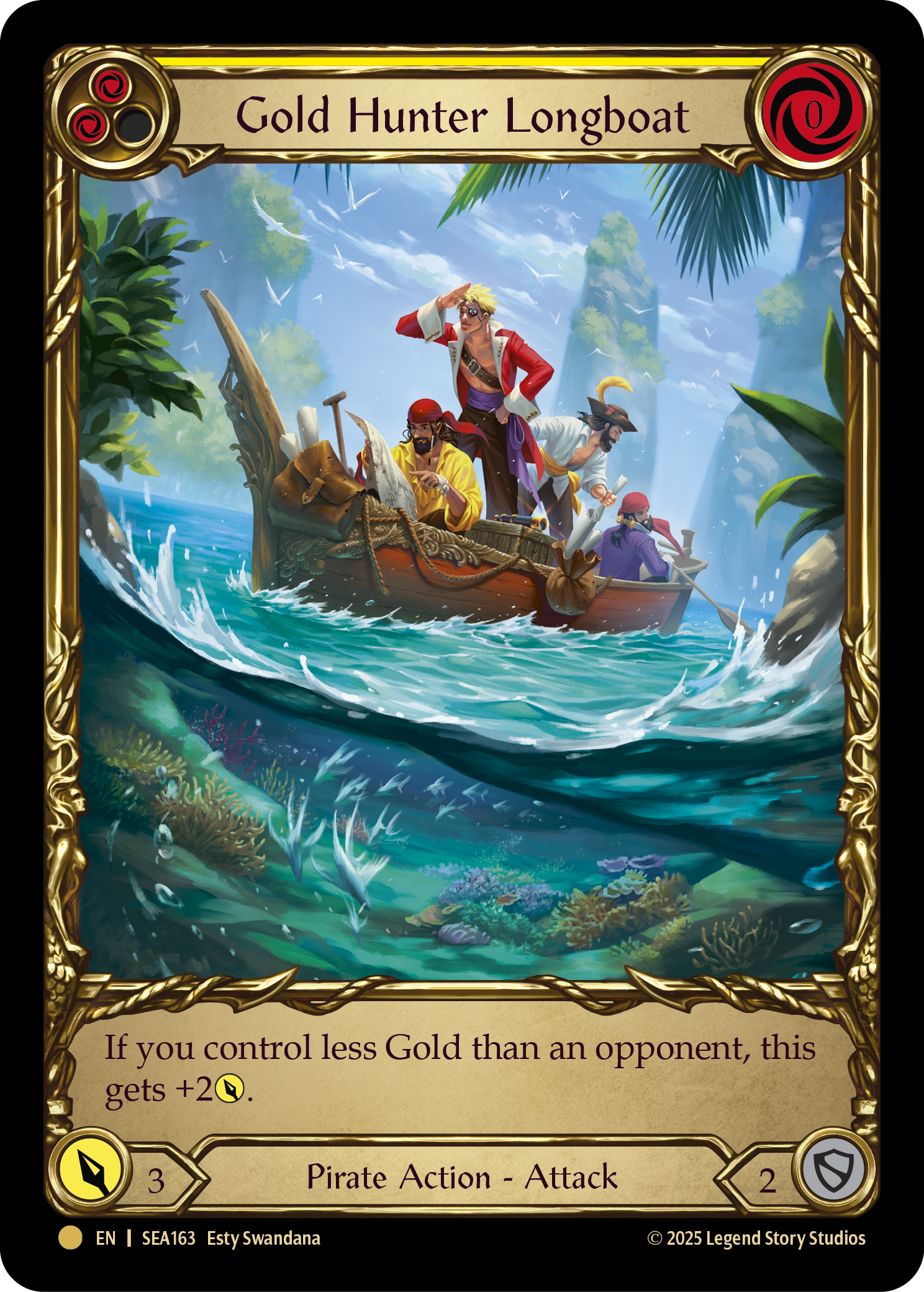SEA163-TP - Pirate-Booty - Gold Hunter Longboat