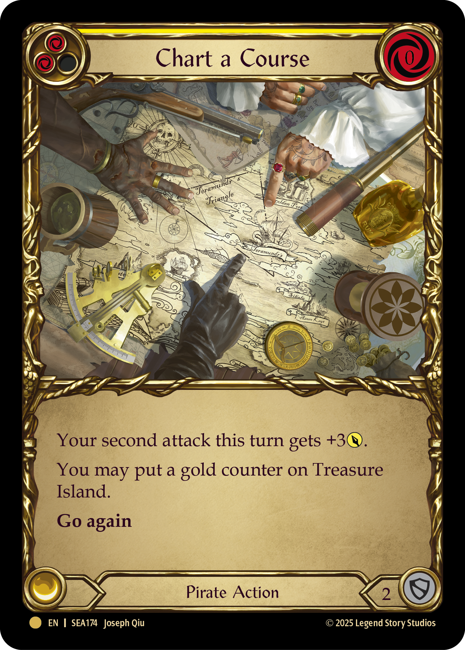 SEA174-TP - Pirate-Booty - Chart a Course (Yellow)
