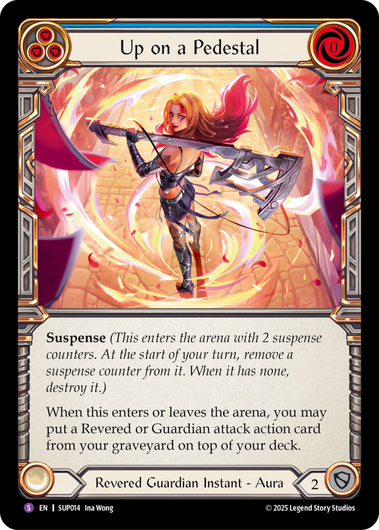 SUP014-RF - Super-Rare - Up on a Pedestal