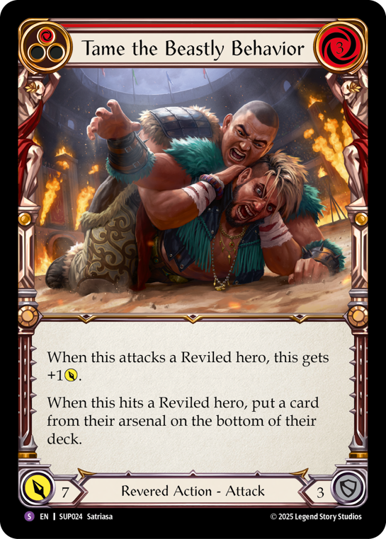 SUP024-RF - Super-Rare - Tame the Beastly Behavior