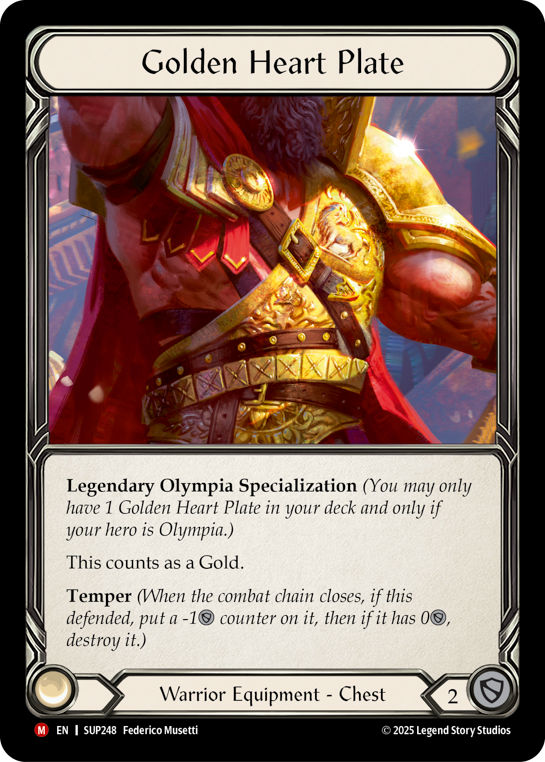 SUP248 - Majestic - Golden Heart Plate