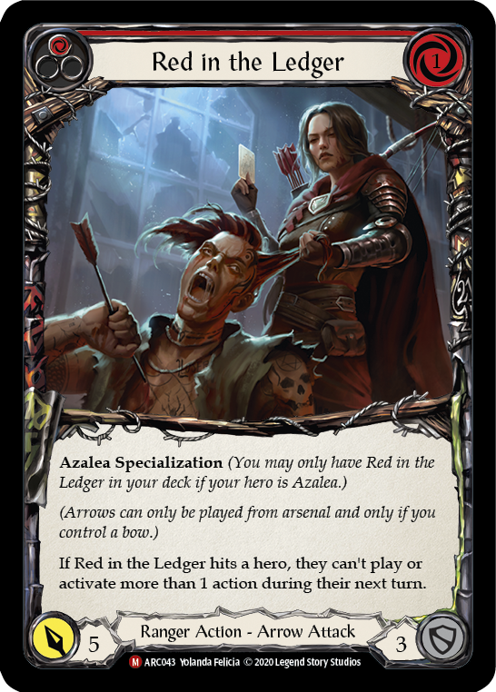 U-ARC043-RF - Majestic - Red in the Ledger