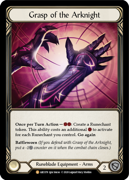 U-ARC078-RF - Legendary - Grasp of the Arknight