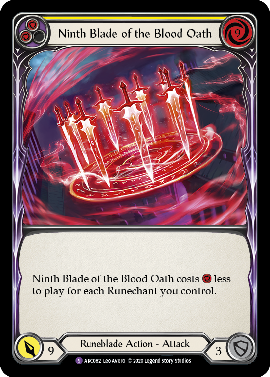 U-ARC082 - Super-Rare - Ninth Blade of the Blood Oath