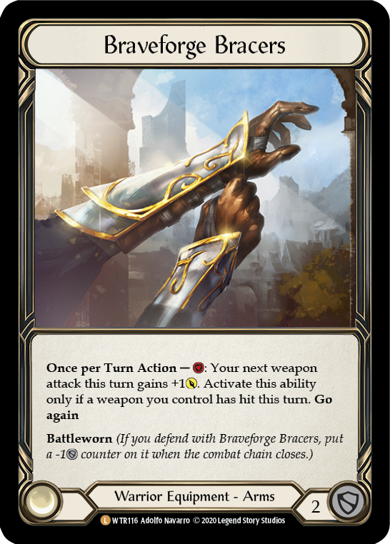 U-WTR116-RF - Legendary - Braveforge Bracers